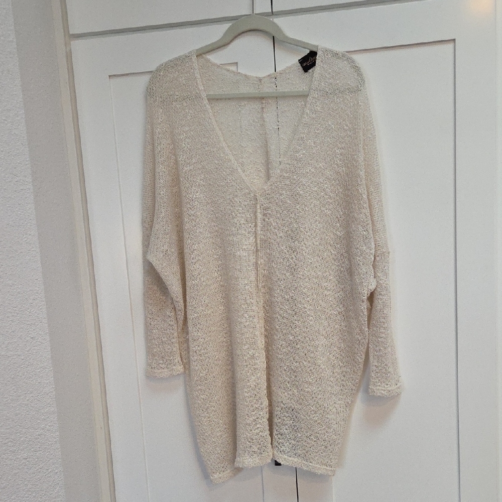 Audrey Cream V-Neck Sweater